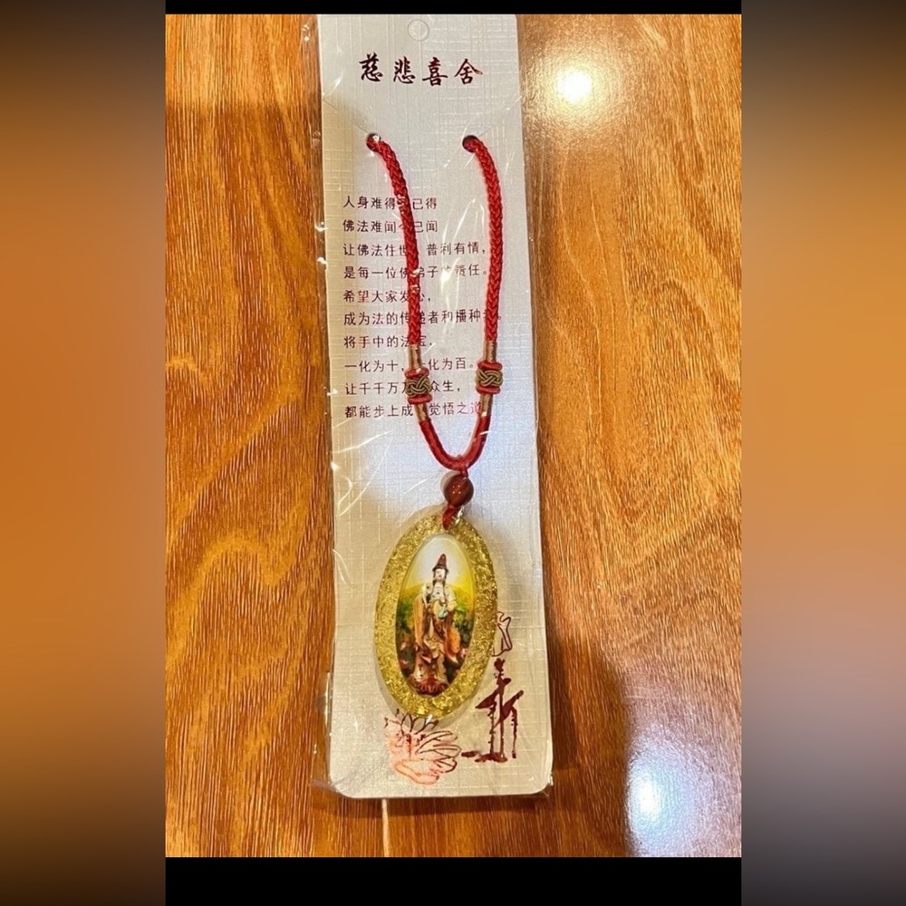 Amulet and Mascot AdjuAmulet and Mascot Adjustable Necklace-Guanyin觀音菩薩